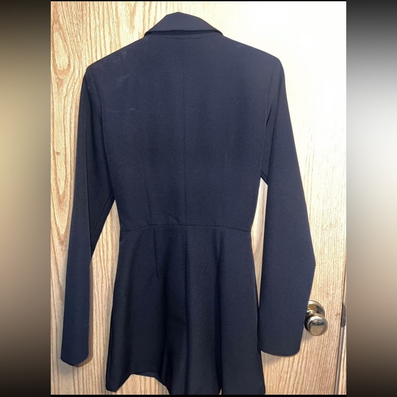 Dynamite Black Blazer Romper Jumpsuit - Picture 1 of 3